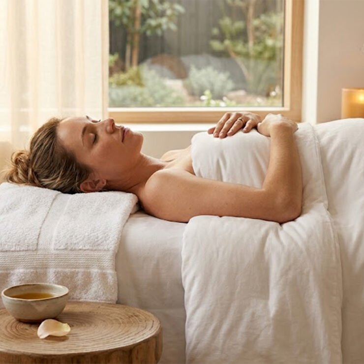 Postpartum massage after birth