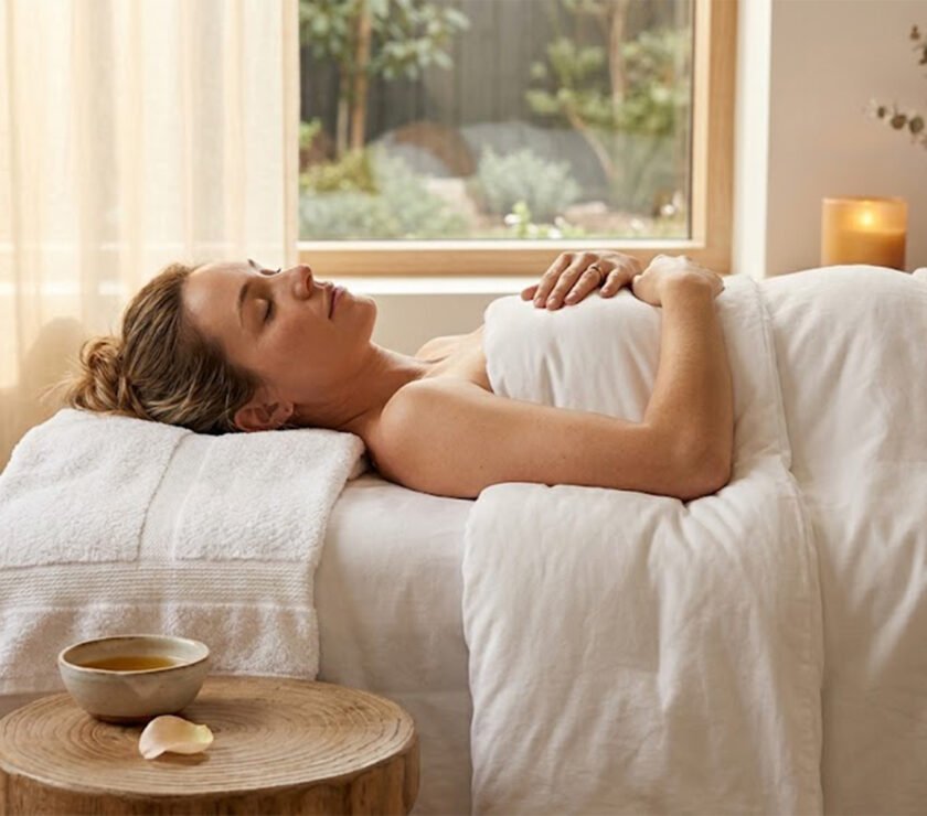 Postpartum massage after birth